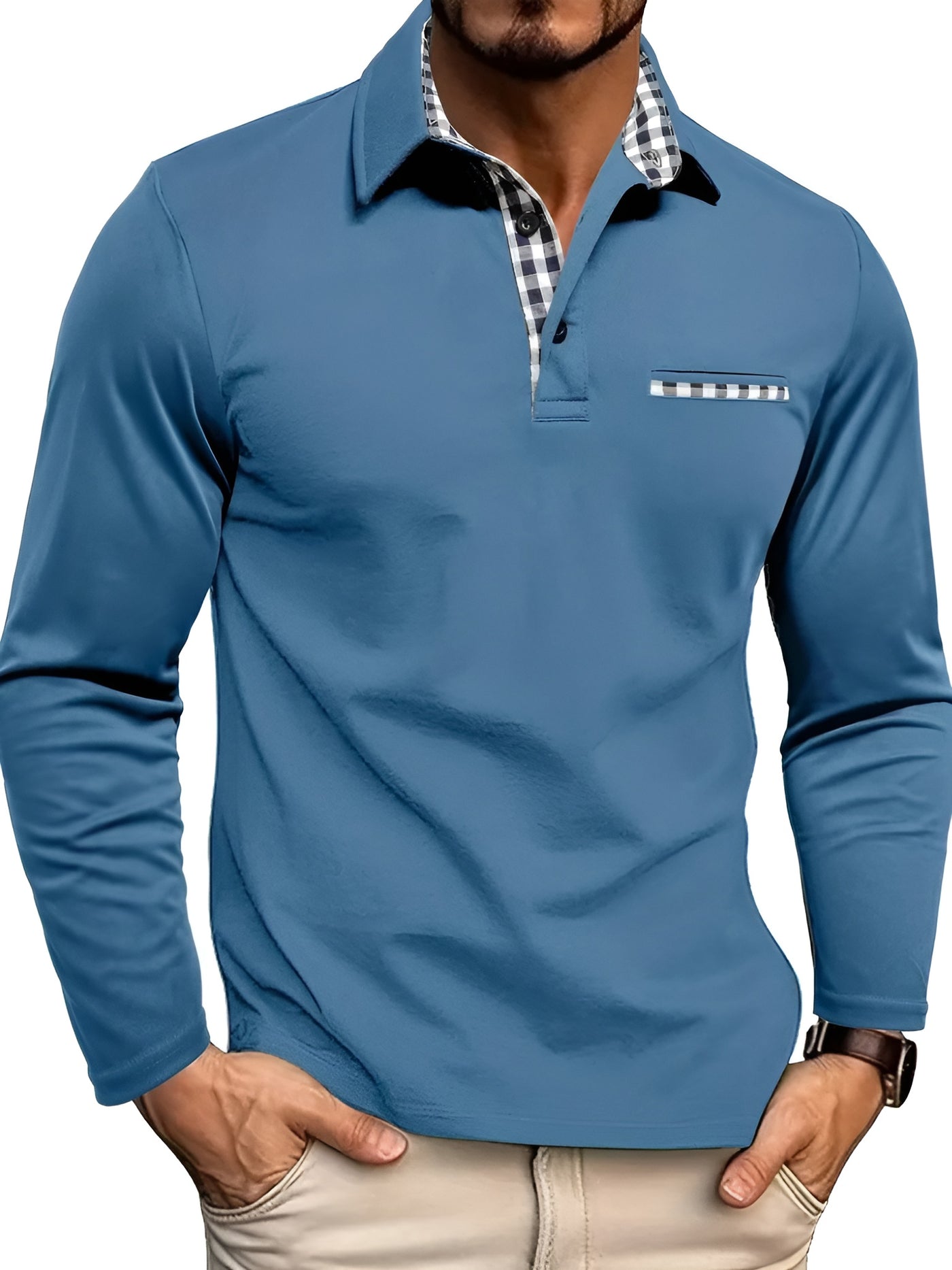 Mozalu™ | Chase Men’s Long-Sleeve Polo