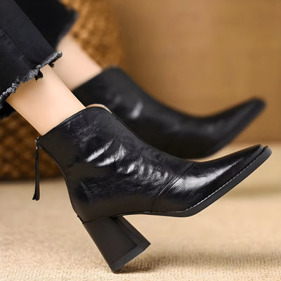 Mozalu™ | Emery Elegant Mid-Calf Luxury Boots