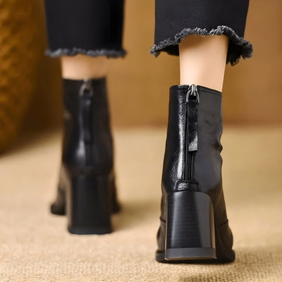 Mozalu™ | Emery Elegant Mid-Calf Luxury Boots