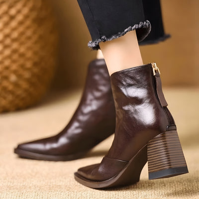 Mozalu™ | Emery Elegant Mid-Calf Luxury Boots